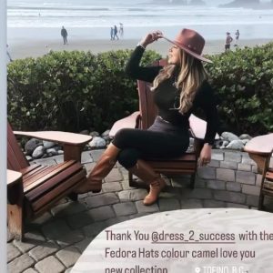 Felt Wide Brim Fedora Panama Hats with Black Leather Tiered