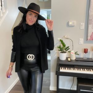 High Waist Faux Leather Leggings