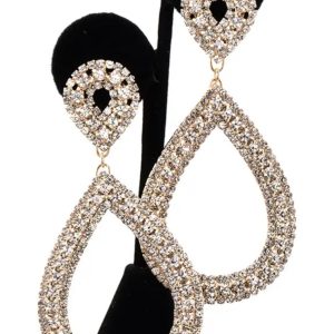 Rhinestone Teardrop Earring