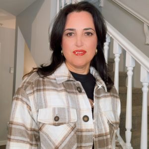 Plaid Button Up Jacket with Sherpa Lining