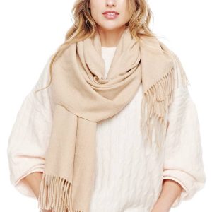 Soft Cashmere Solid Color Fringes Scarf